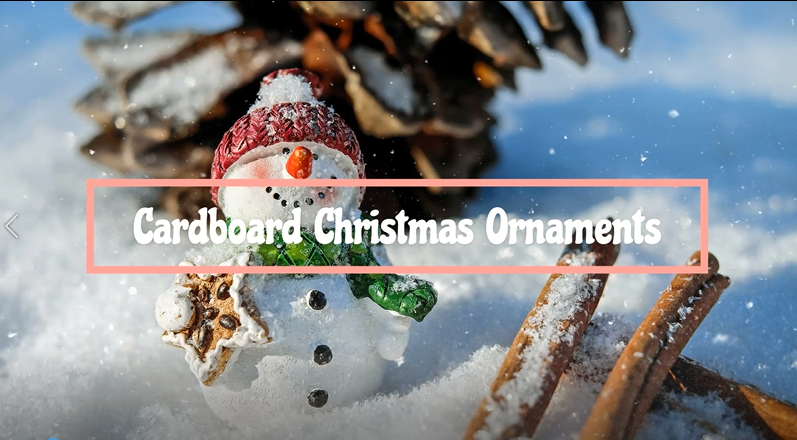 Cardboard Christmas ornaments C2